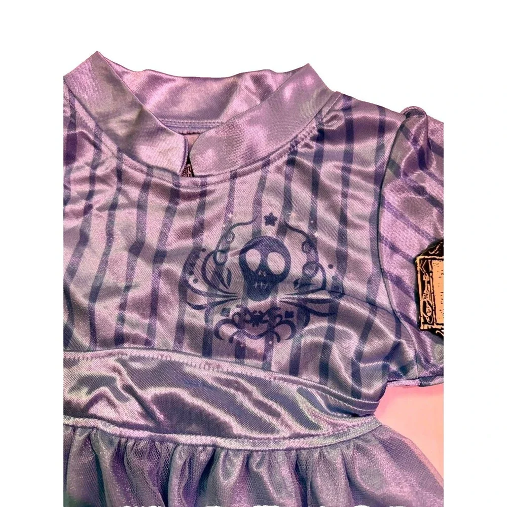 Beetlejuice Halloween Costume Dress – Girls 4/5T – Flame Resistant